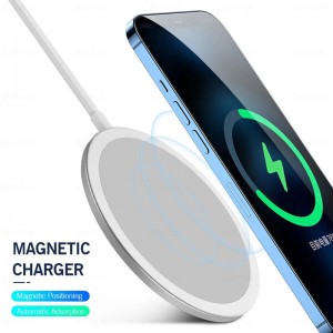 Magnetic MagSafe Wireless Phone Charger 15W Portable MagSafe Charger for Apple iPhone 12 11 Pro Max Best-selling product Amazon hot style